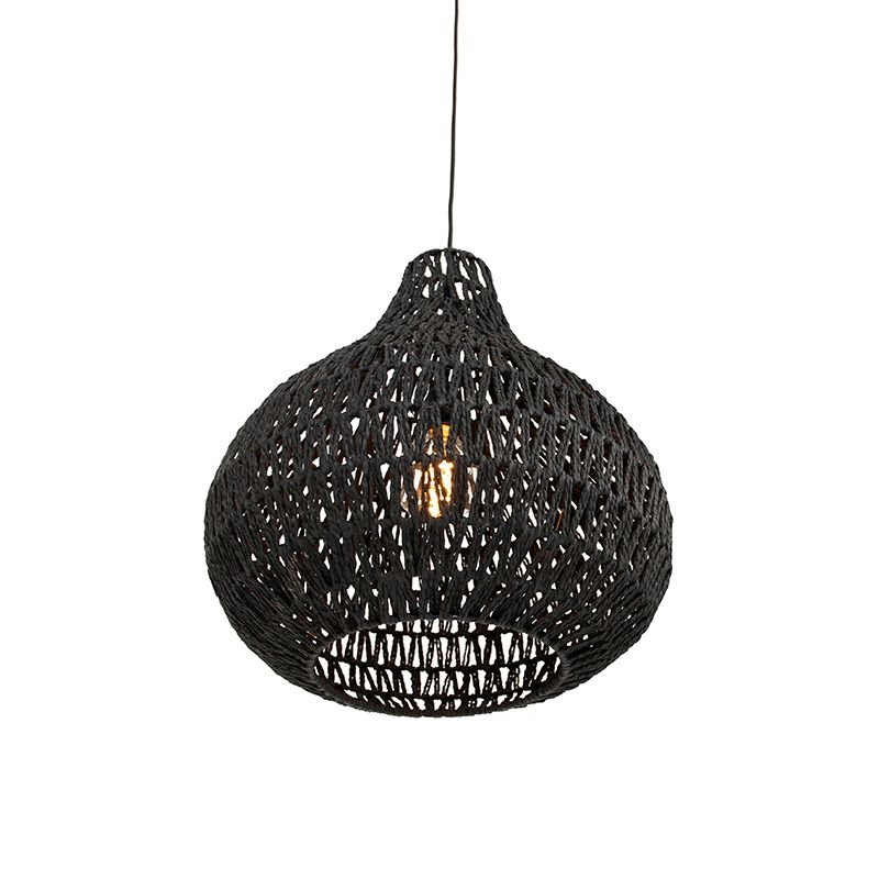 Retro hanglamp zwart 45 cm - Lina Drop
