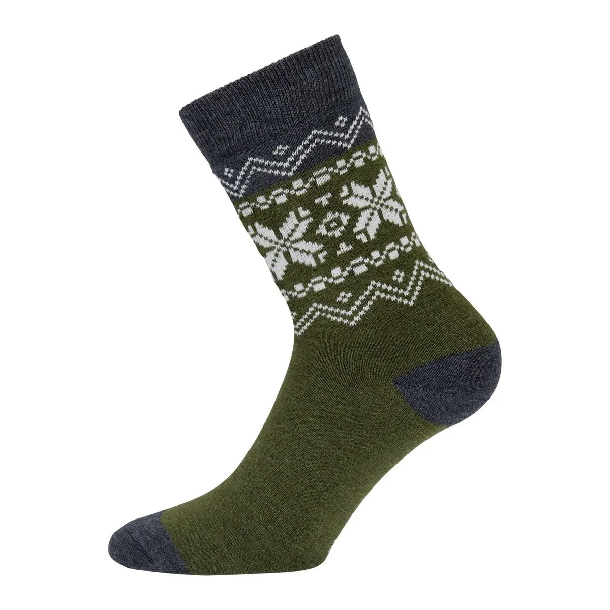 Gridarmor Heritage Merino Socks Green/Grey/White