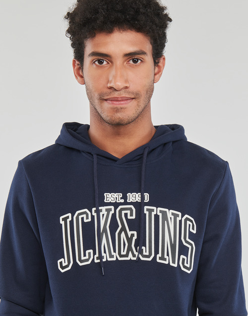 Jack & Jones - JJCEMB SWEAT HOOD - Marine