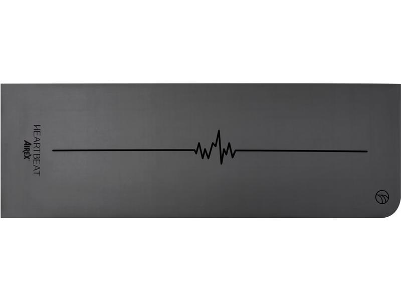 Airex Yogamatte Heartbeat, Anthrazit Trainingsmatte Heartbeat, Yoga & Pilates