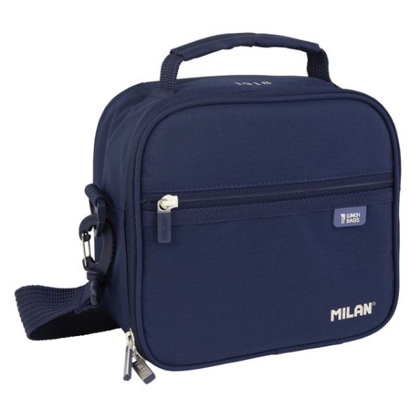 Milan Mala Isotérmica Série 1918 Porta-Alimentos com 3 Recipientes 3,5 L Azul-Marinho