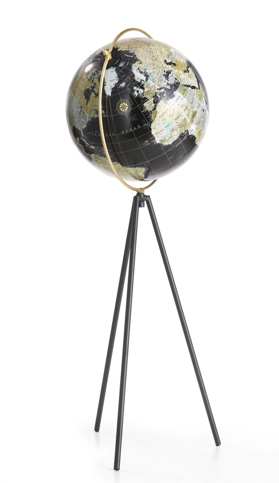 casaNOVA Deko Globus auf Fuß 53 cm