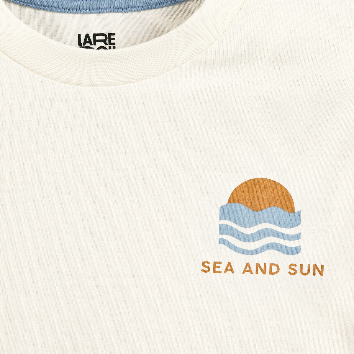 COLEÇÃO LA REDOUTE<br>Conjunto de 5 camisetas de gola redonda com tema de surf