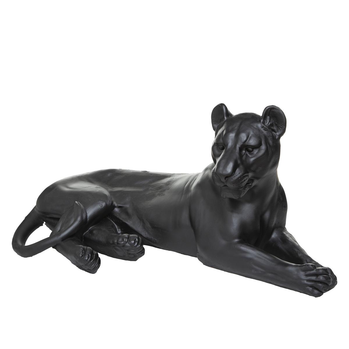 LEOPARD RESINE COUCHE 80X39X38CM