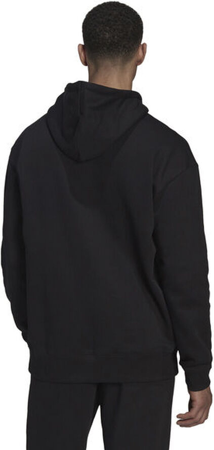 adidas Essentials FeelVivid Cotton Fleece Drop Shoulder hættetrøje Sort