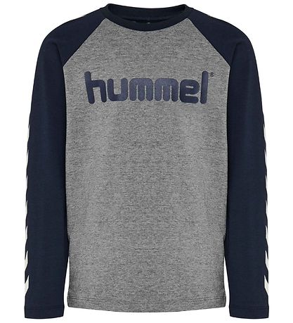Hummel Bluse - hmlBoys - Navy/Graumeliert meliert