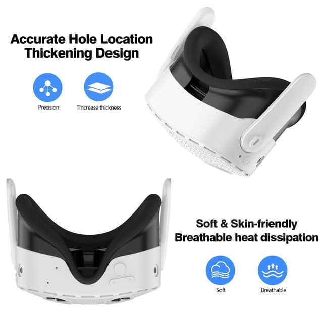 Til Meta Quest 3S beskyttende etui VR Headset Silikone Cover