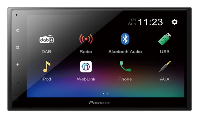 Pioneer DMH-A340DAB Multimediaafspiller- Bluetooth / DAB+