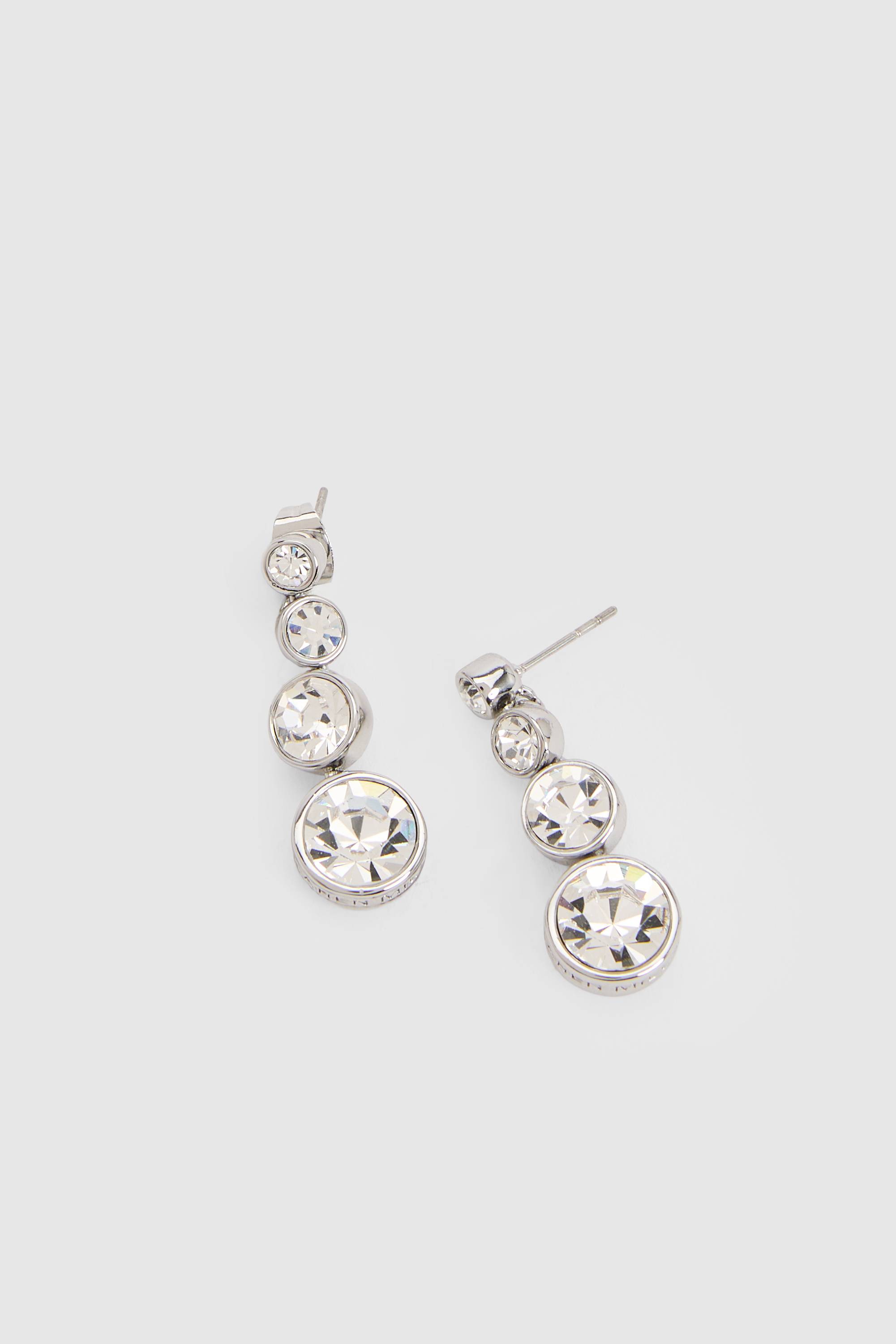 KarenMillen Boucles D'oreilles Pendantes À Cristaux Fluides
