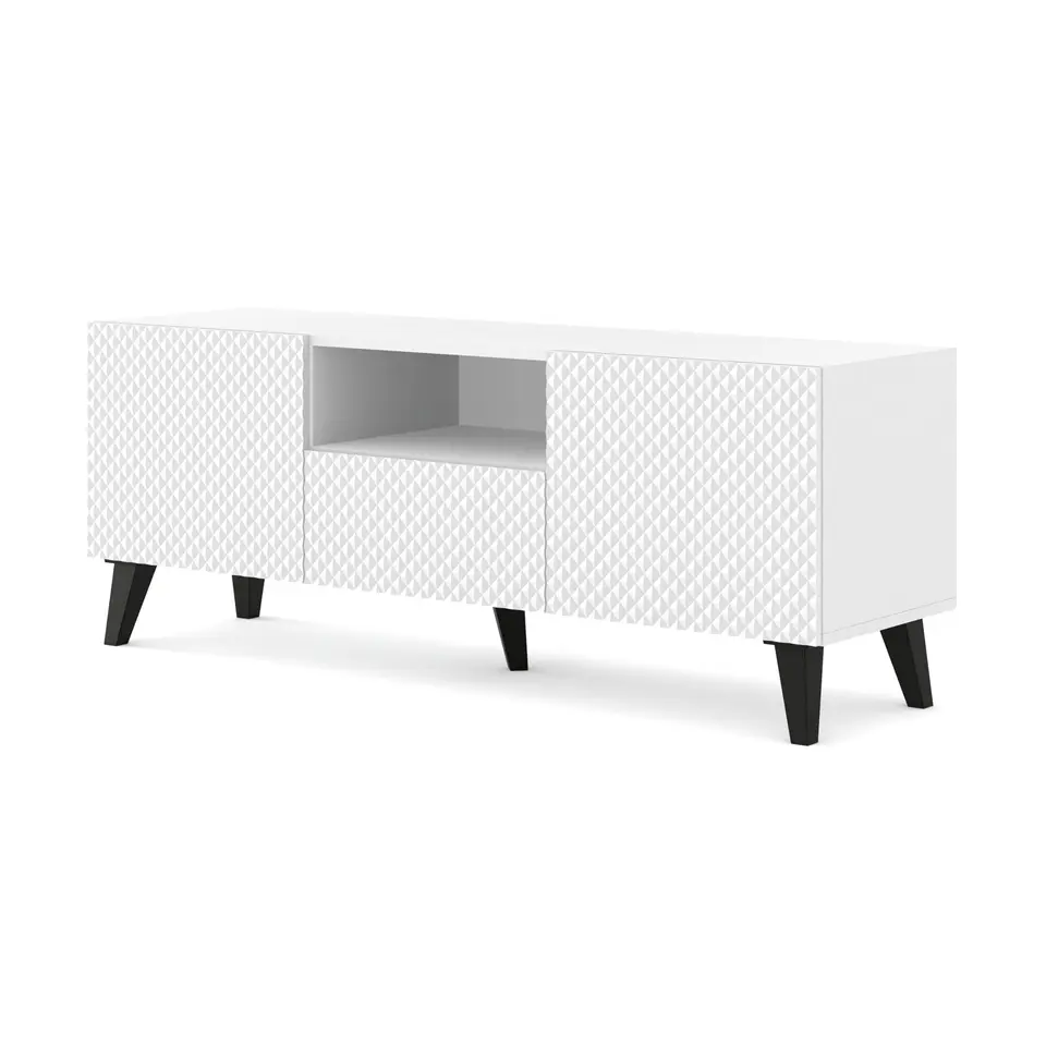 RTV-kast Ravenna PC 150 2D1S glanzend wit (fronten)