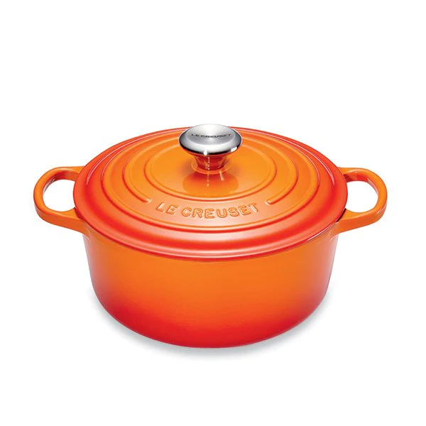 Cocotte fonte rond 26 cm volcanique Le Creuset