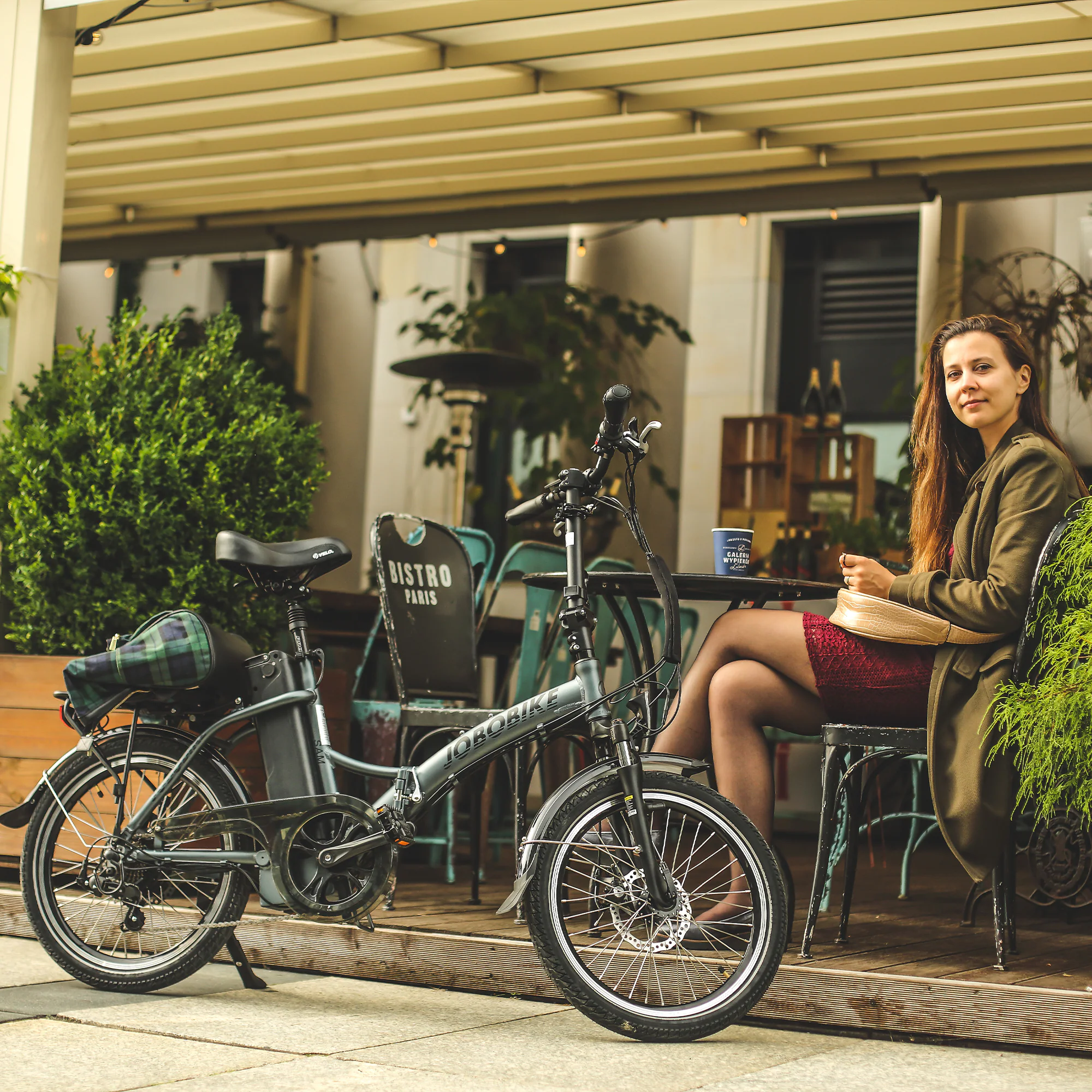 JOBOBIKE, Sam vollgefedertes E-Bike, 20 Zoll Reifen, 250 W Motor