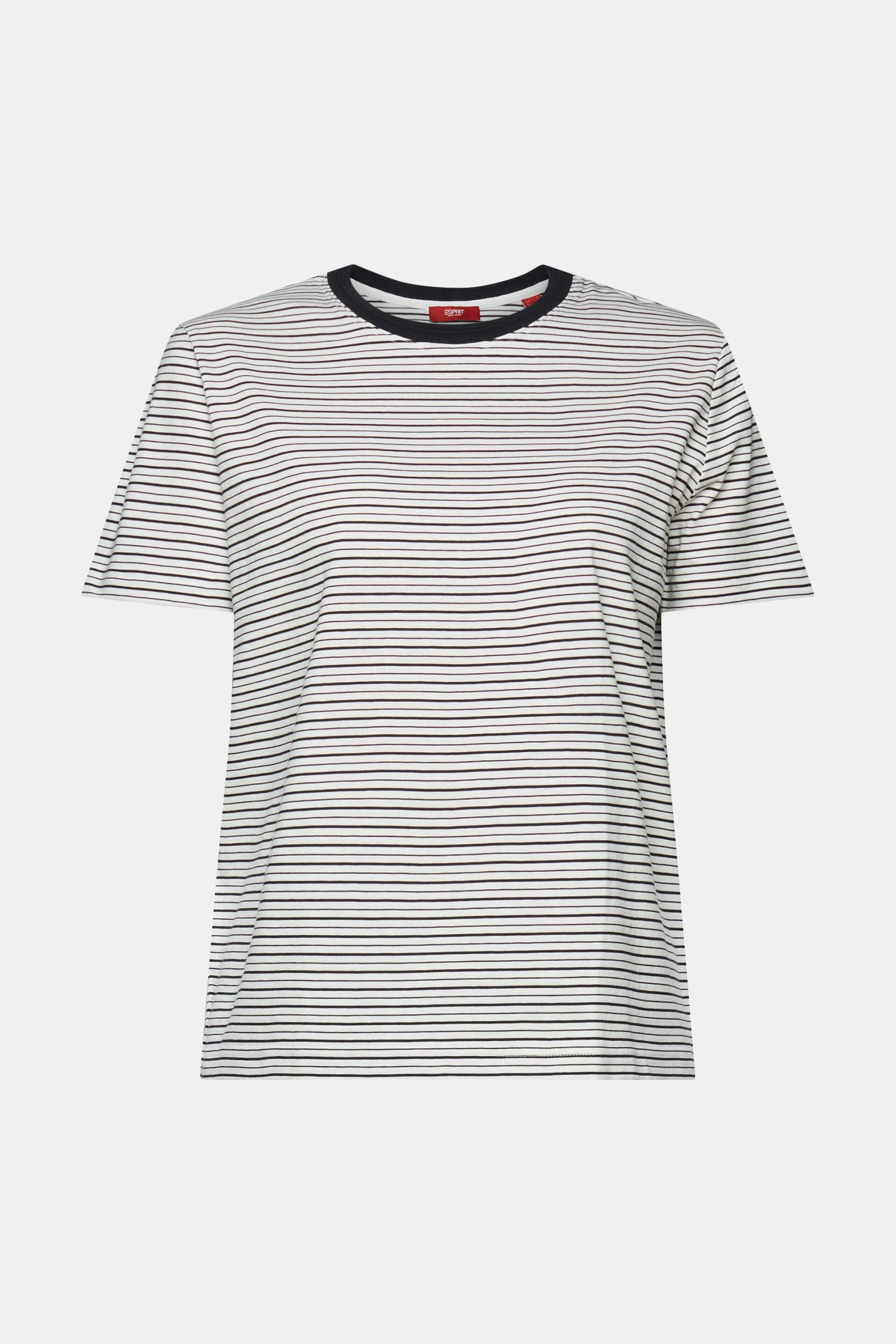 T-shirt à rayures, 100 % coton