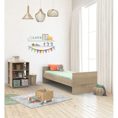 Lit combiné évolutif 120x60 NOVA Blanc - SAUTHON