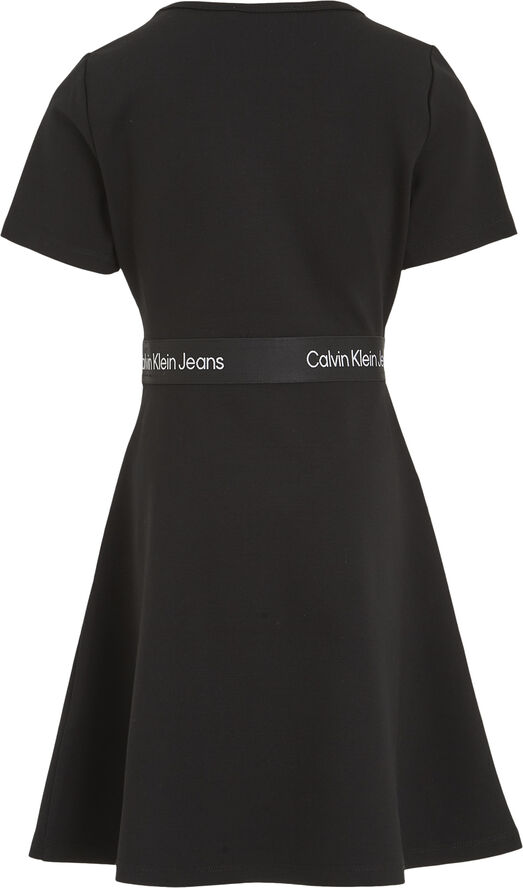 Calvin Klein Short sleeve dress with logo Beh