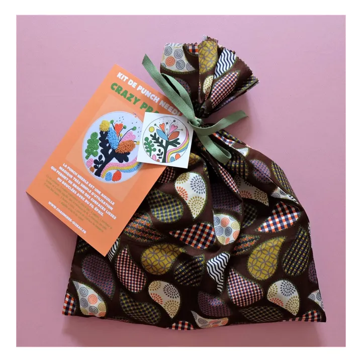Chaumière Oiseau Kit DIY Punch needle Crazy Prairie