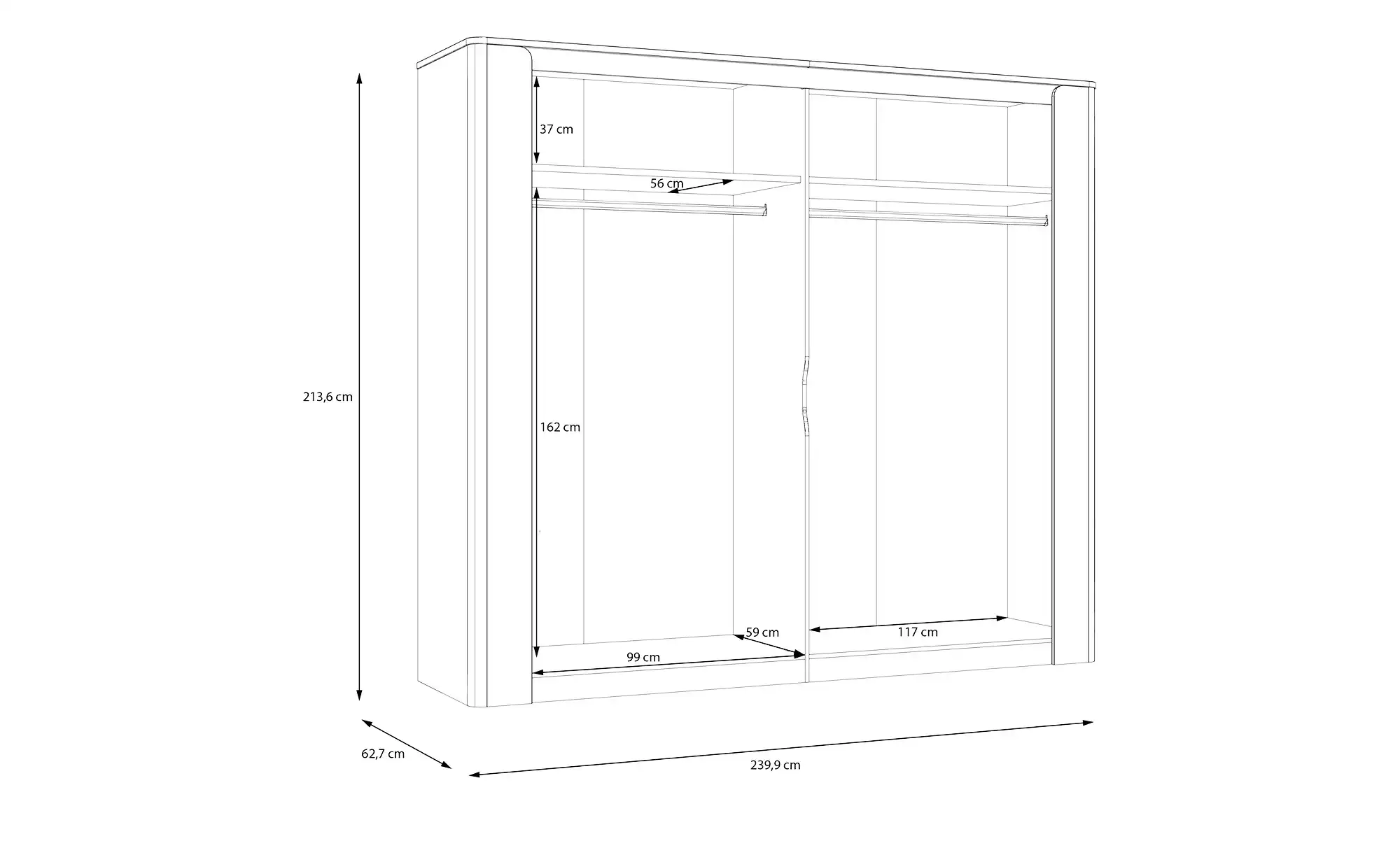 Drehtürenschrank Santori