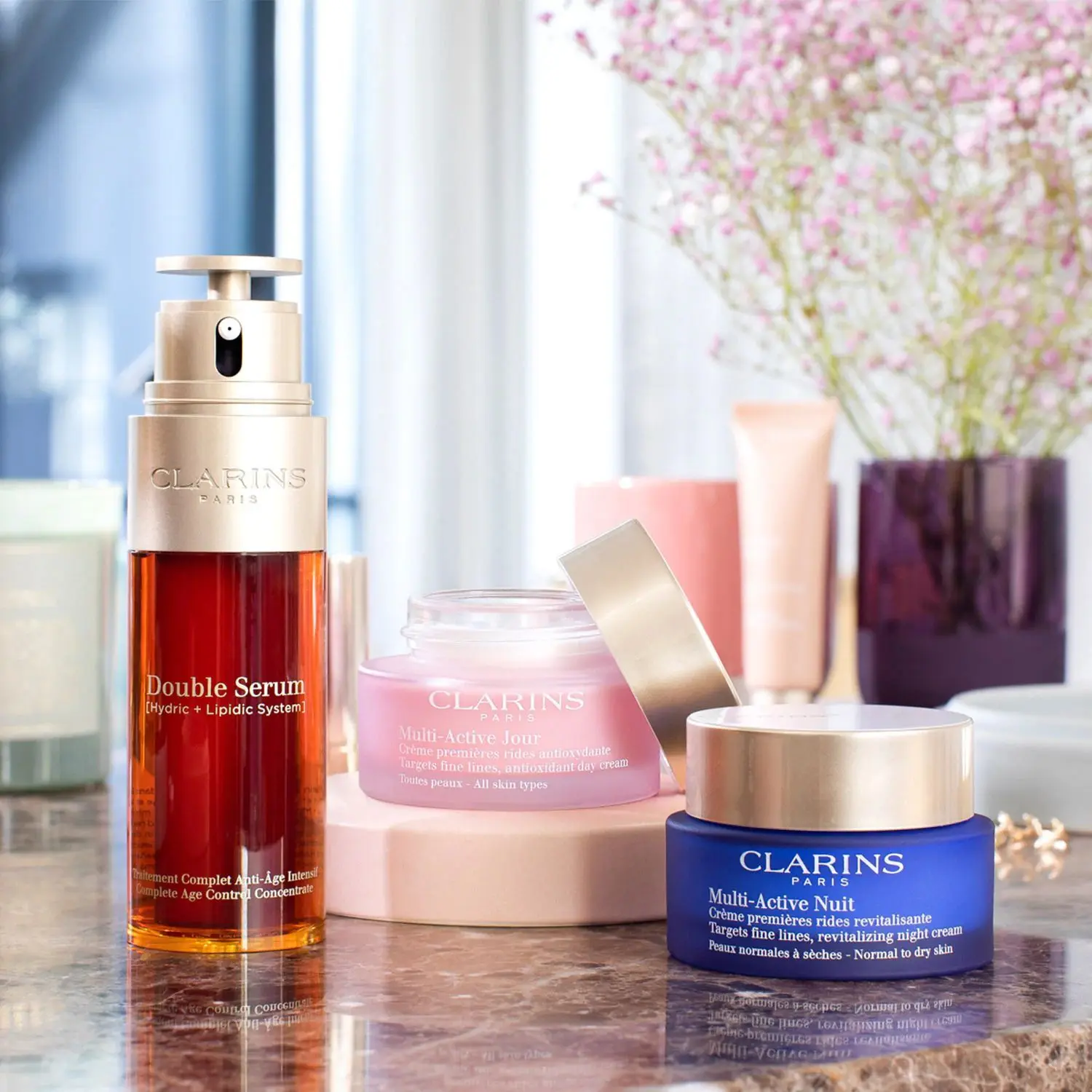 Clarins - Double Serum Traitement Complet Anti-Âge Intensif- Sérum