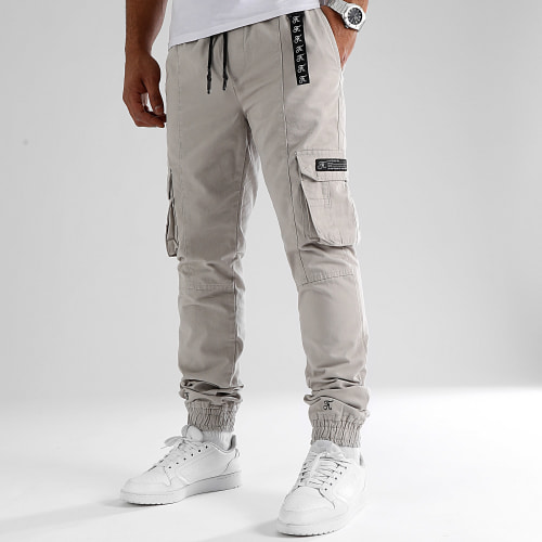 Pantalon Cargo Regular 1164 Gris Clair