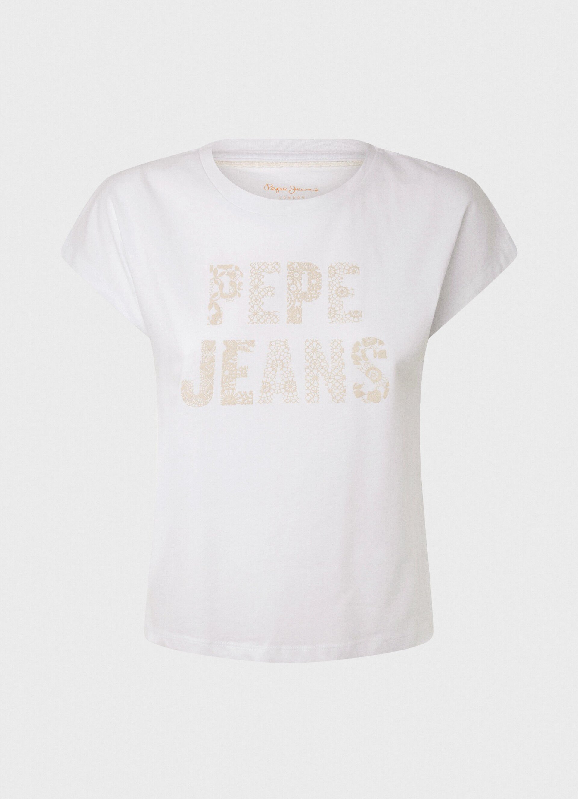 CAMISETA COM LOGOTIPO ESTAMPADO - branca