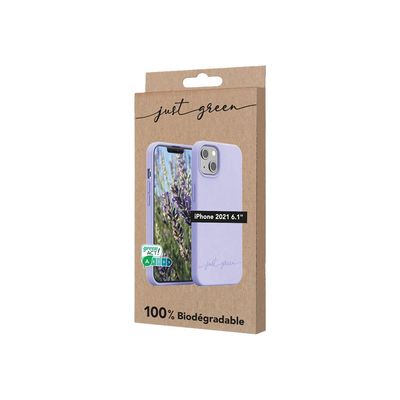 Just Green - coque de protection pour Iphone 13 - lavande