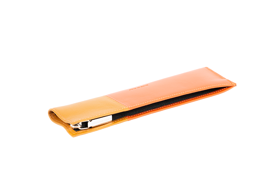 Amazone pencilcase orange cognac