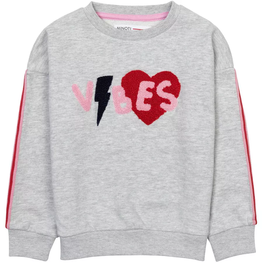 MINOTI Sweatshirt Vibes Hellgrau