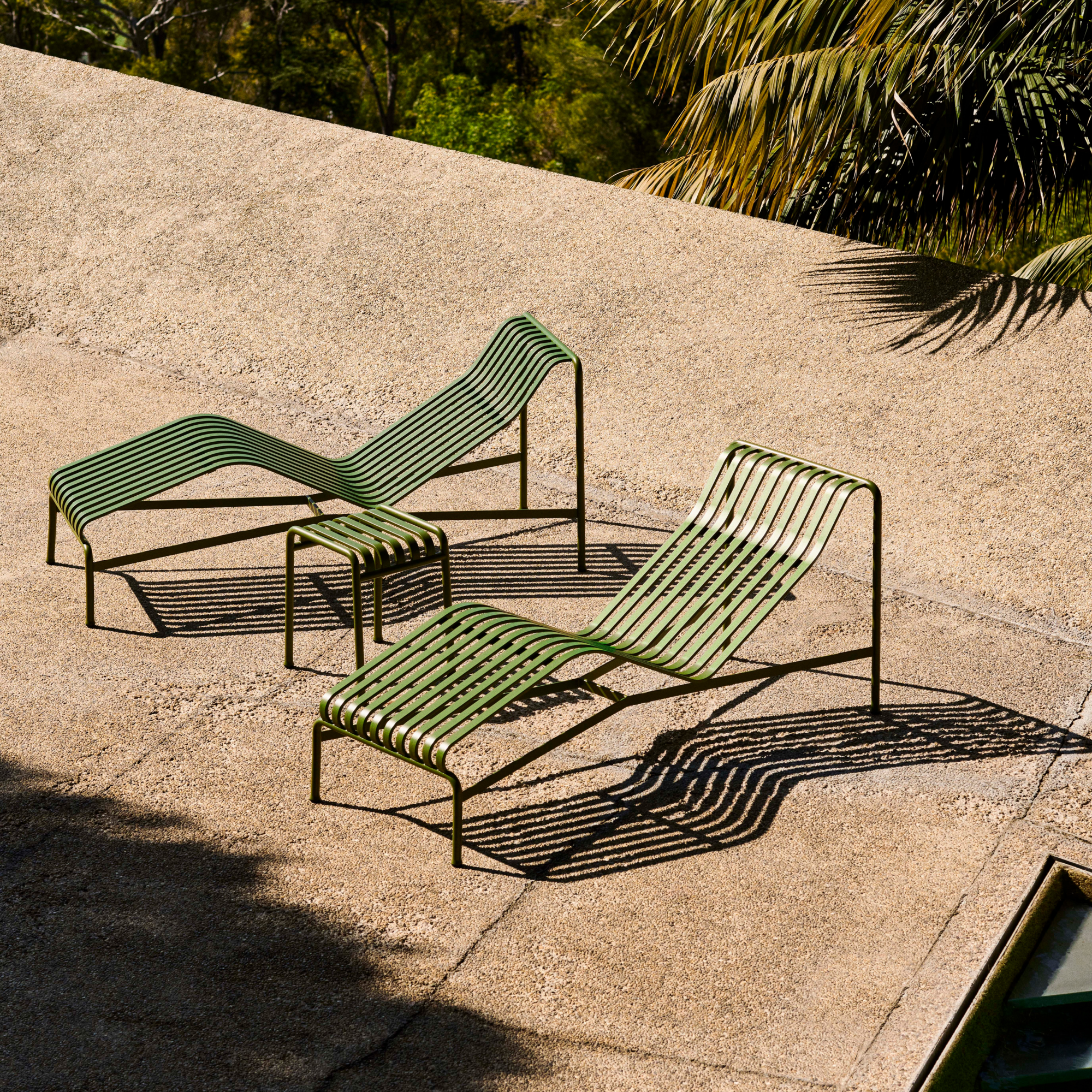 Ligbed Palissade Chaise Longue olive