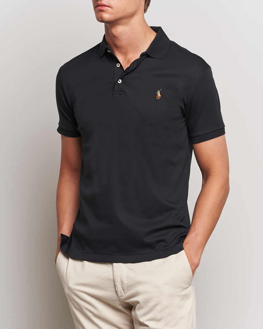 Polo Ralph Lauren Slim Fit Pima Cotton Polo Polo Black