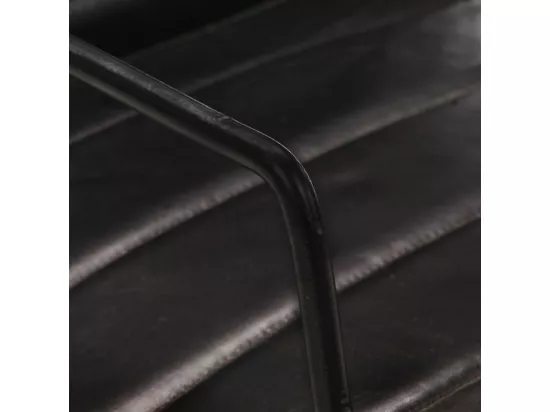 Fauteuil Noir Cuir véritable