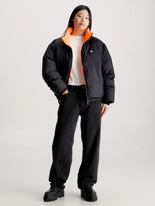 Jaqueta acolchoada reversível estilo anos 90