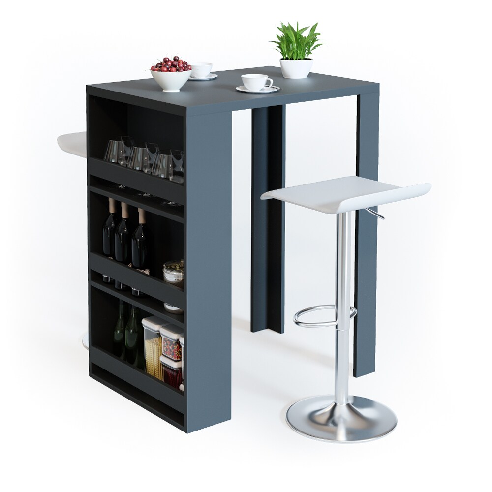 VICCO Bartisch Bar Tresen Anthrazit Bartresen Stehtisch Tisch Tresentisch Bistrotisch Küche