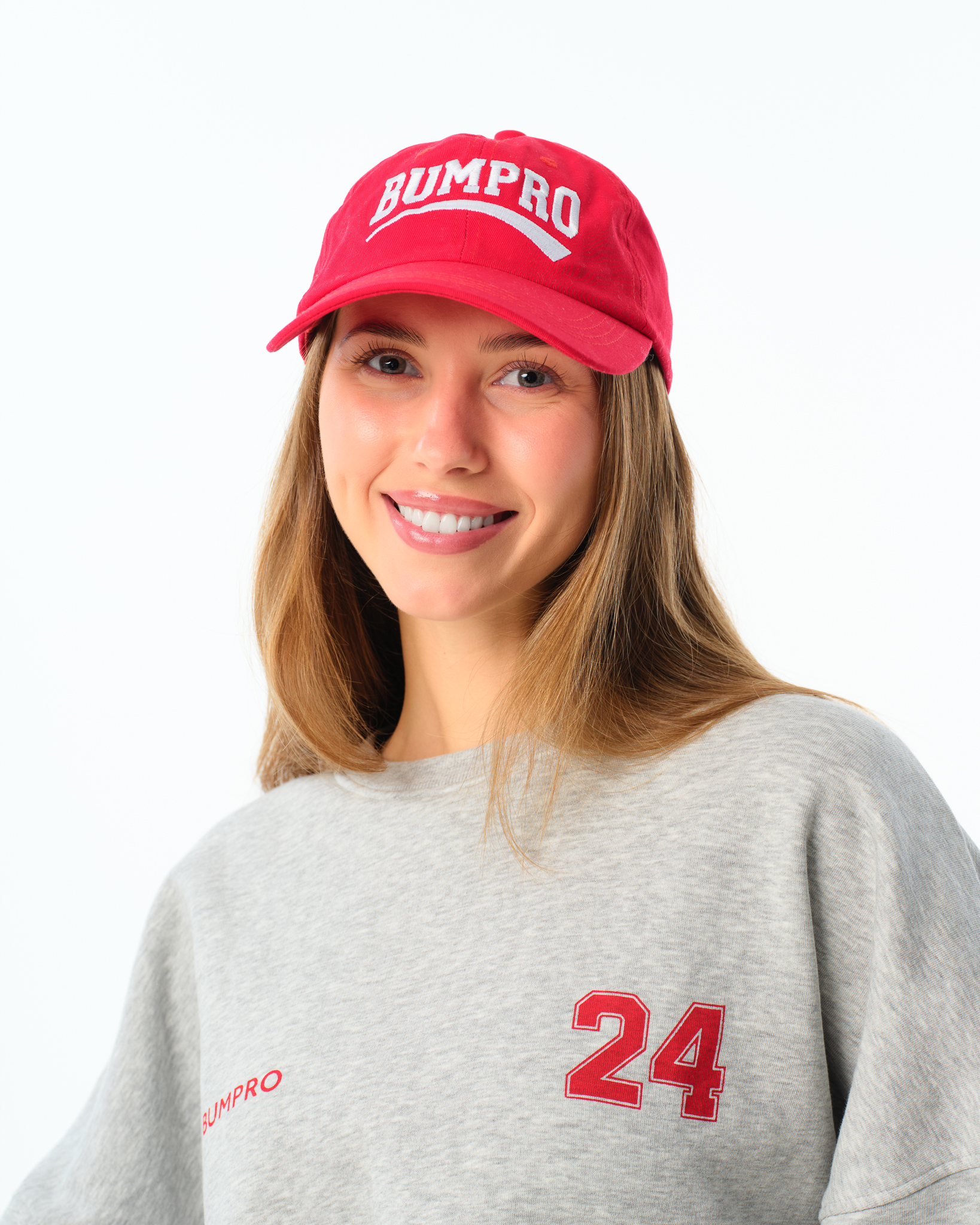 Bumpro BP Baseball Cap Red Salsa - One-Size