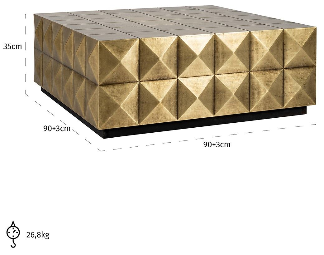 Salontafel 211658 Collada B93 x D93 x H35 cm