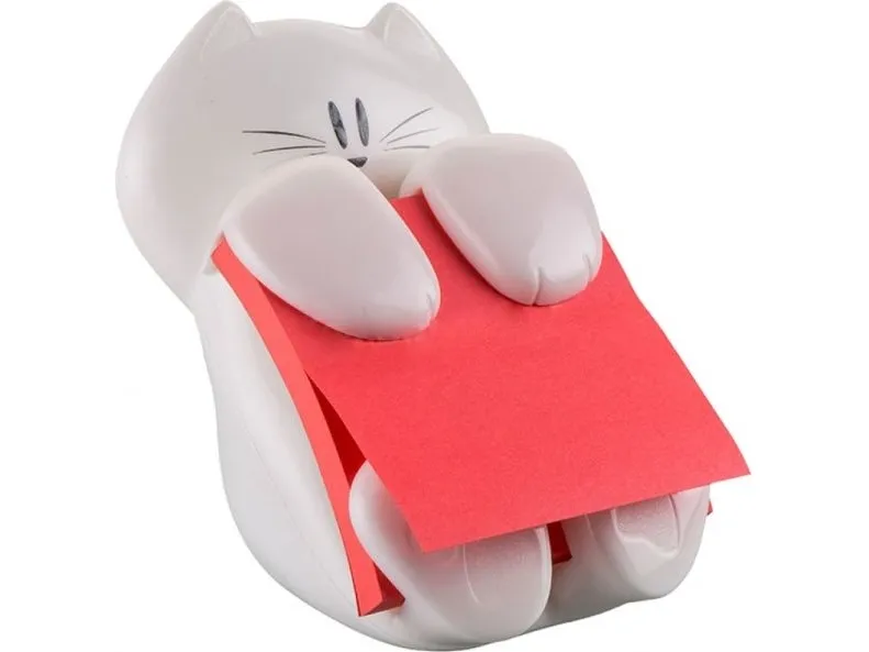 Post-It Pop-up Notes Dispenser for 3 in x 3 in Notes, Cat Dispenser