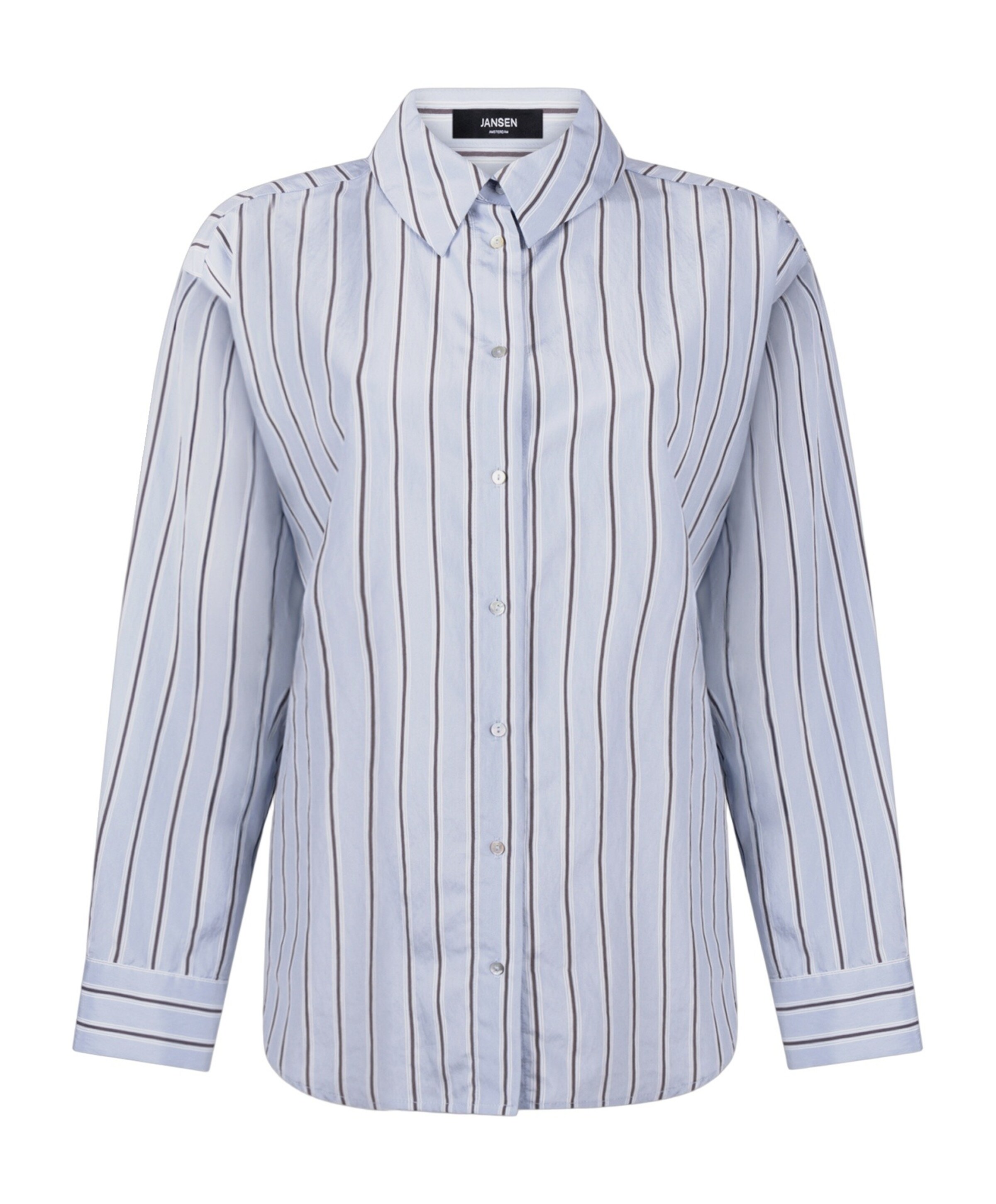 JANSEN Amsterdam Dames blouse blauw