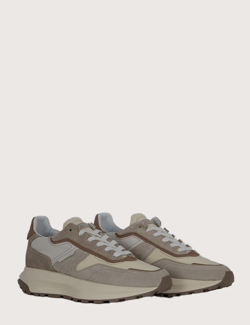 SCHMOOVE BASKETS RUNNING FIRE RUNNER GRIS BEIGE