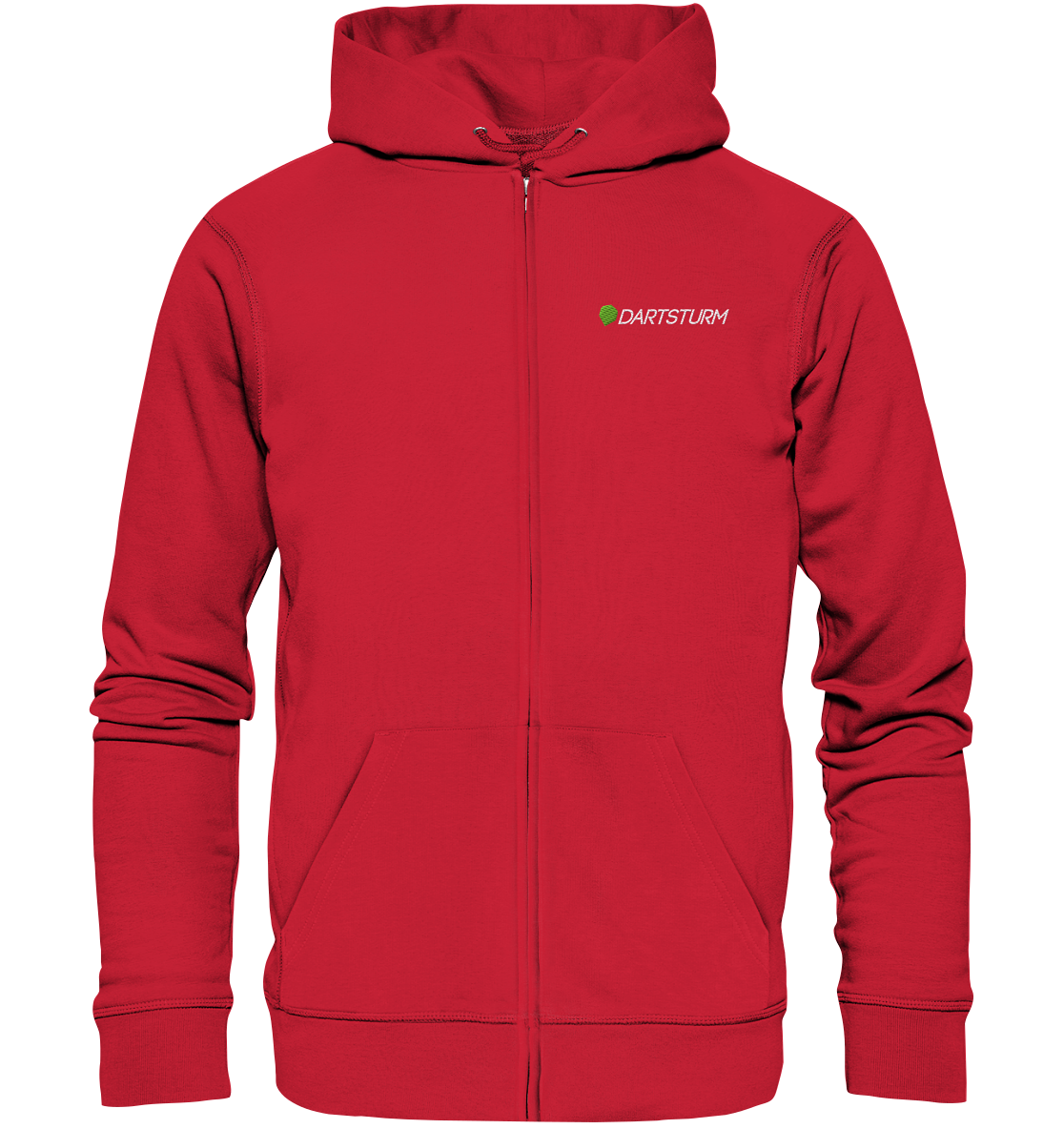 DartSturm - Logo Weiß Zipper (Stick)