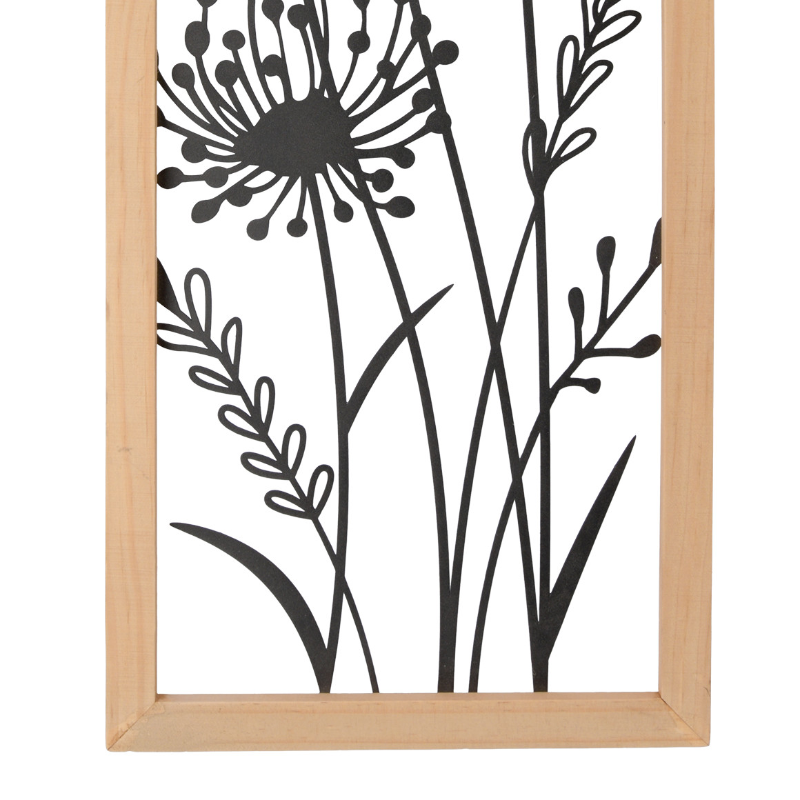 My Home Wandbild mit Holzrahmen schwarz / natur