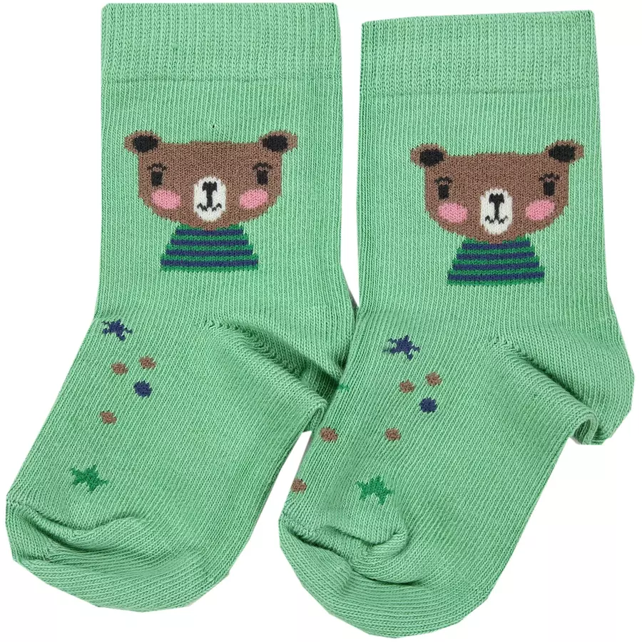 TupTam Kinder Socken Mädchen Jungen Bunt Gemustert 6er Pack braungrün