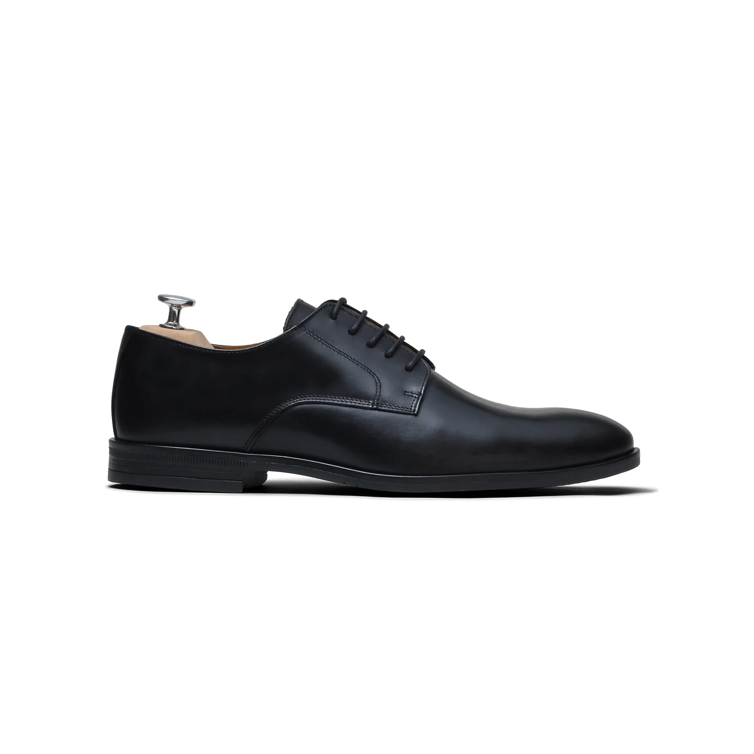 Larry-Derby en cuir noir