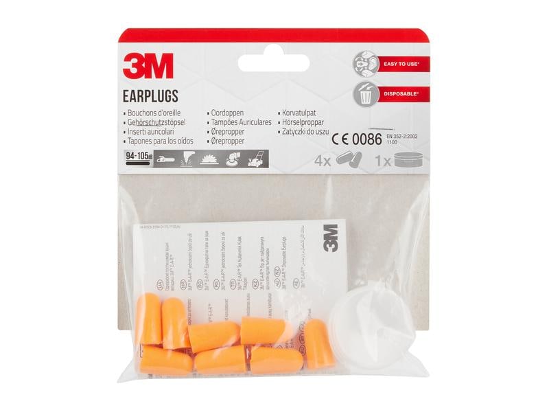 3M Gehörschutz 1100 4 Paar Gehörschutzstöpsel, orange