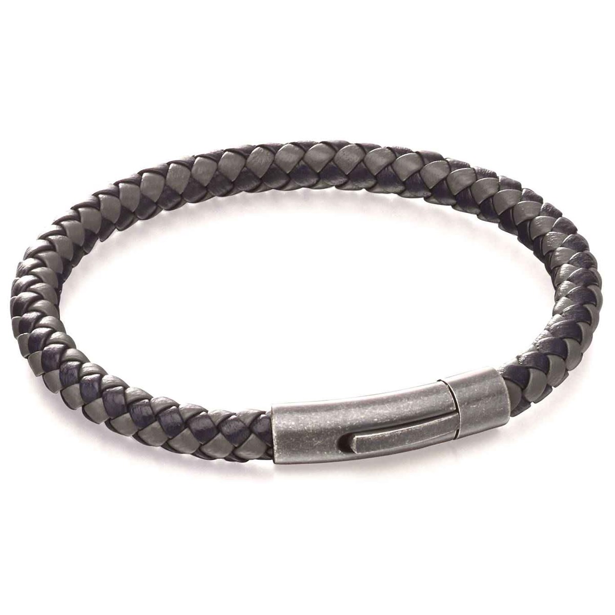 Bracelet cuir en acier inoxydable