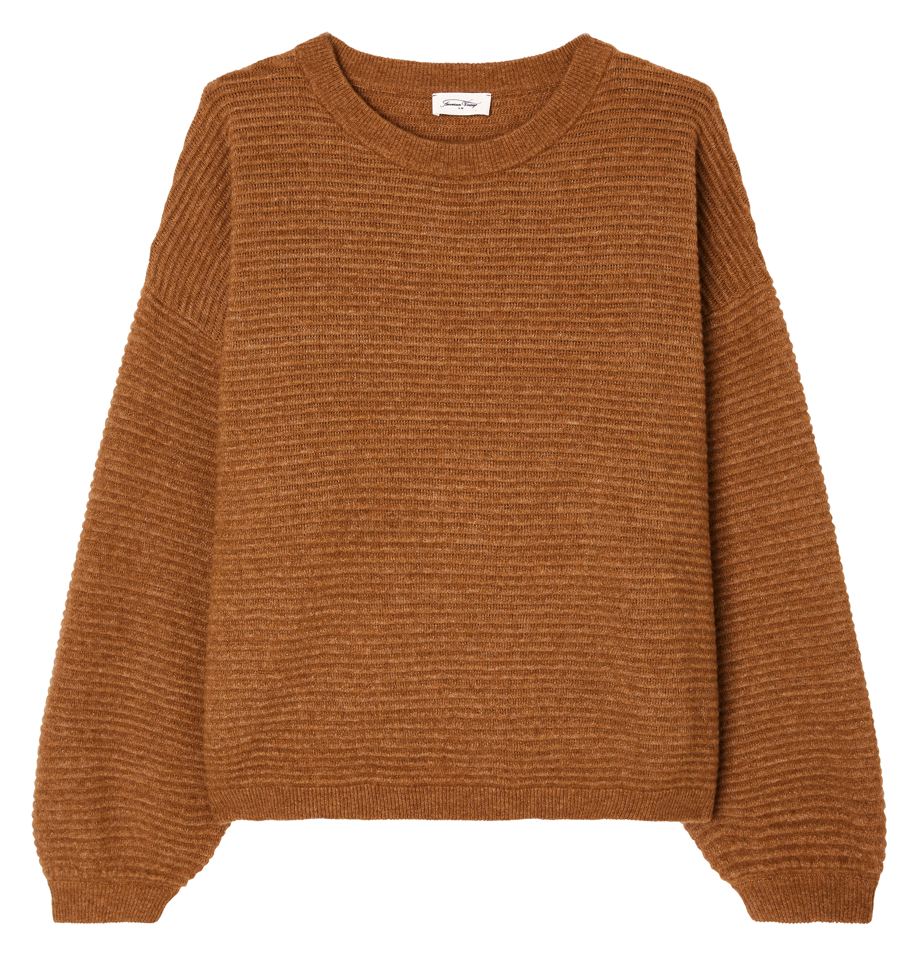 RAXOW - Pull ample à manches longues| Marron