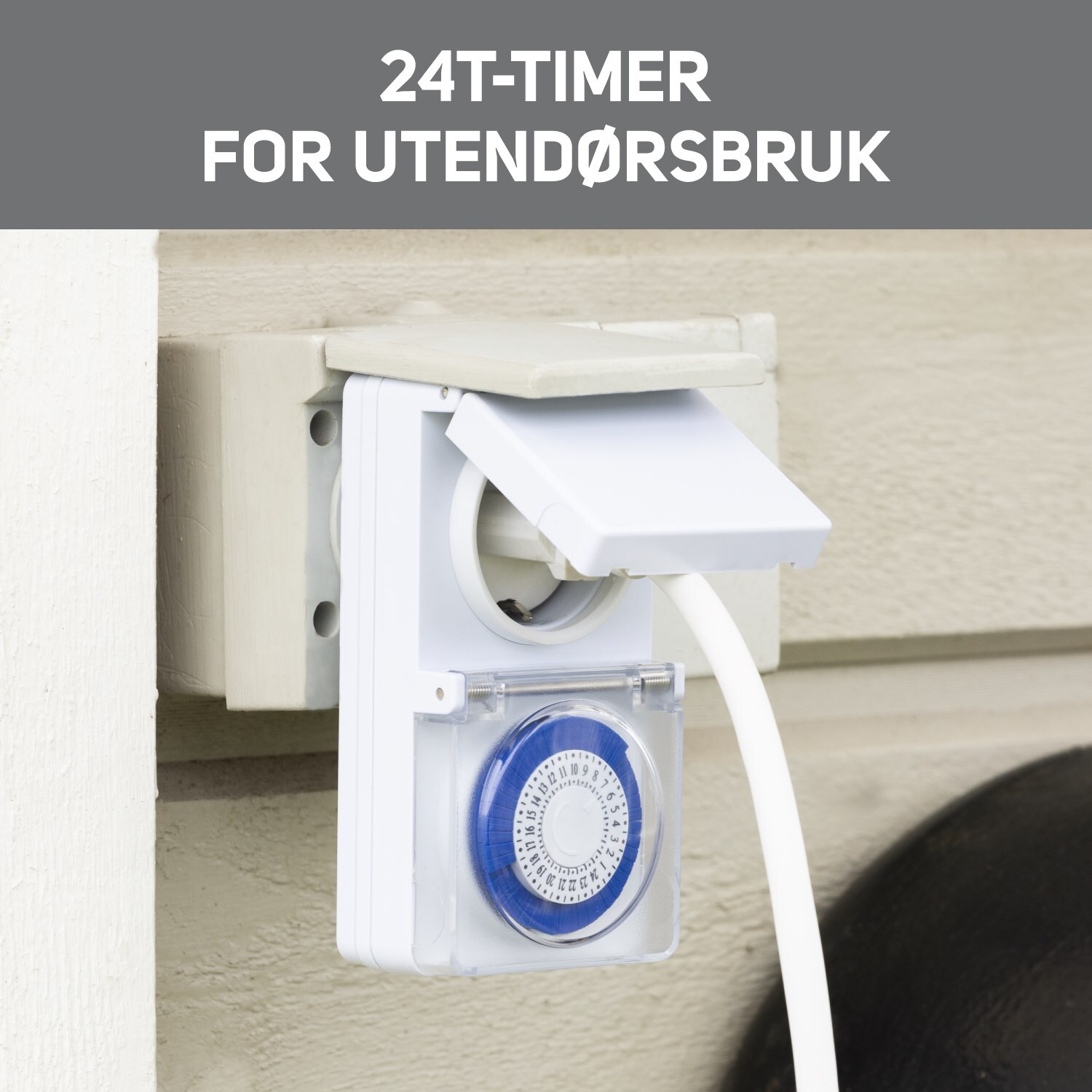 Luxorparts Tidsbryter for utendørsbruk 24 t