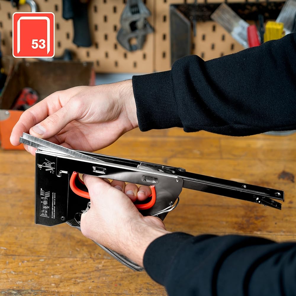 Rapid - Agrafeuse PRO R533 pour Agrafes N°53, Agrafeuse pour Tissus avec 3 Puissances au Choix, Gachette Facile à Actionner & Poignée Ergonomique, Fabriqué en Suède (20511250) : Bricolage
