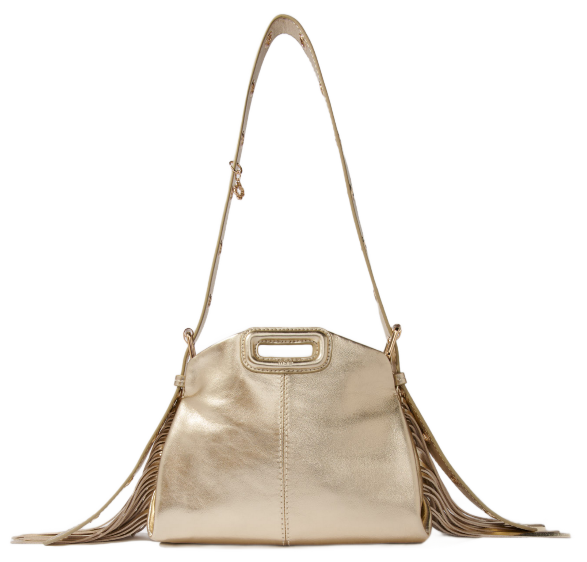 MISS M MINI - Sac bandoulière en cuir lisse | Doré