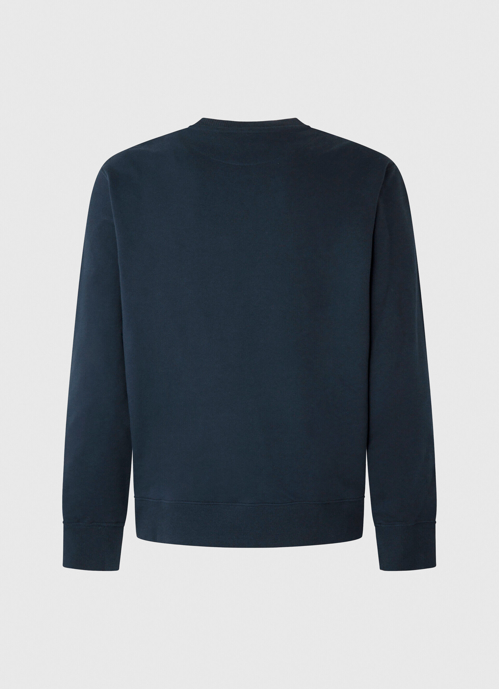 Moletom de algodão com gola redonda - azul dulwich