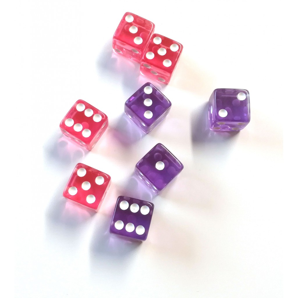Tumblin-Dice - Dés Rose Violet