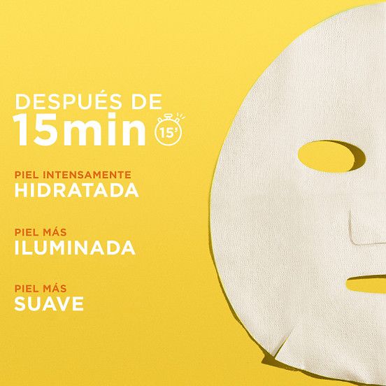 Skin Active Vitamina C Mascarilla Facial de Tejido Mascarillas faciales